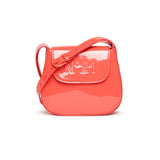 N°21 Kids Borsa a Spalla Corallo con Placca Logo per Bambine