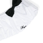 Msgm Kids Top Bianco con Fiocco
