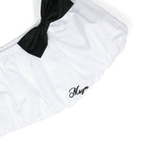 Msgm Kids Top Bianco con Fiocco