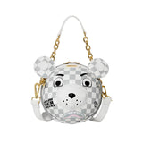 Sprayground Kids Borsa Grigia Couture Bear Ball