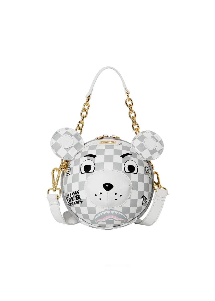 Sprayground Kids Borsa Grigia Couture Bear Ball