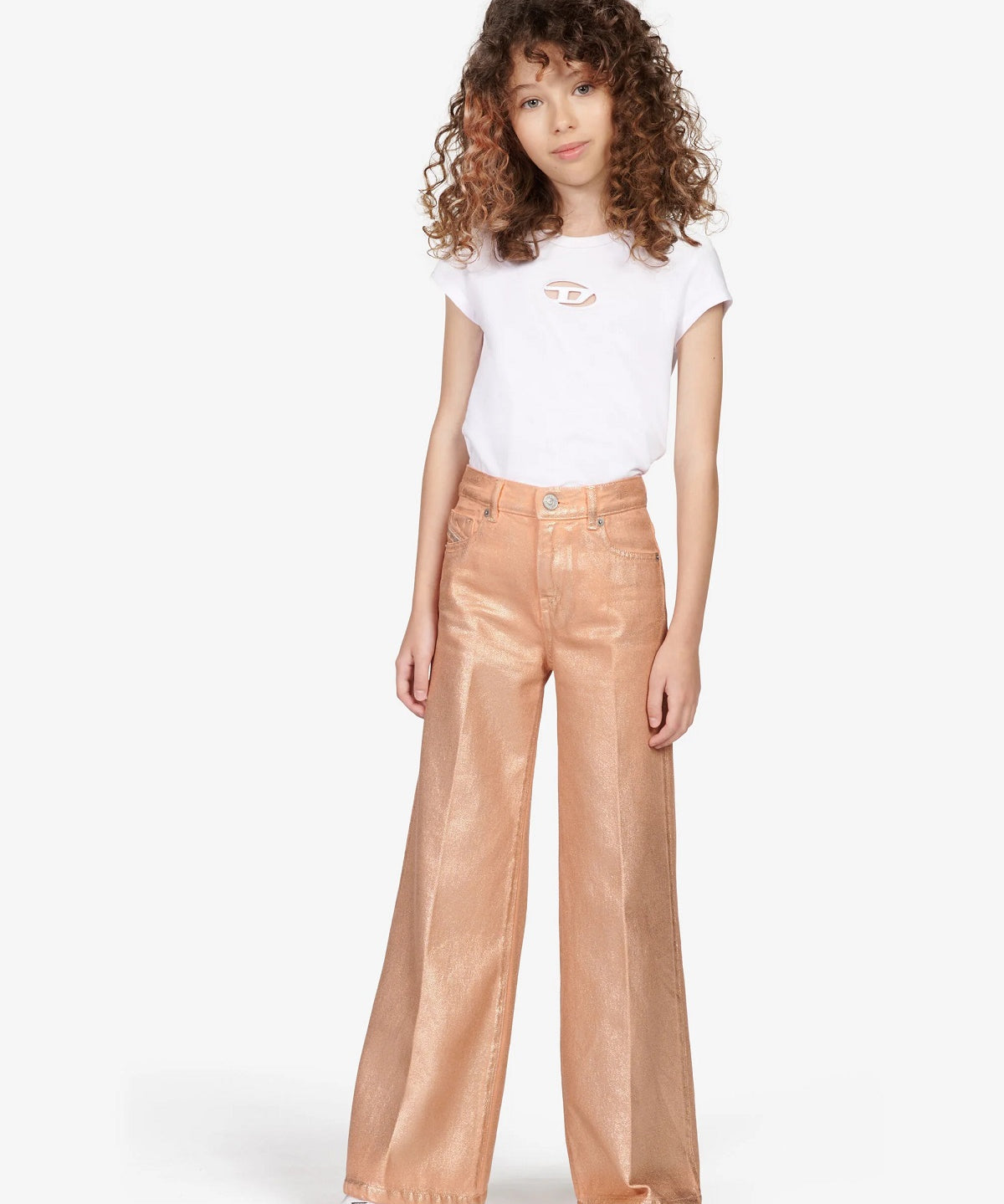 Diesel Kids Jeans Flare Effetto Metallizzato - 1978