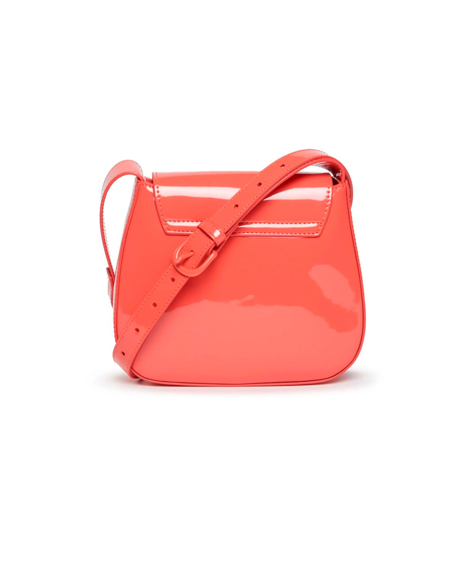 N°21 Kids Borsa a Spalla Corallo con Placca Logo per Bambine