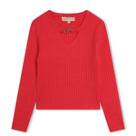 Maglione a Coste Michael Kors per Bambina - Fucsia