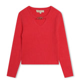 Maglione a Coste Michael Kors per Bambina - Fucsia