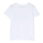 Moschino Kids T-Shirt Bianca con Stampa Teddy Bear