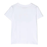 Moschino Kids T-Shirt Bianca con Stampa Teddy Bear