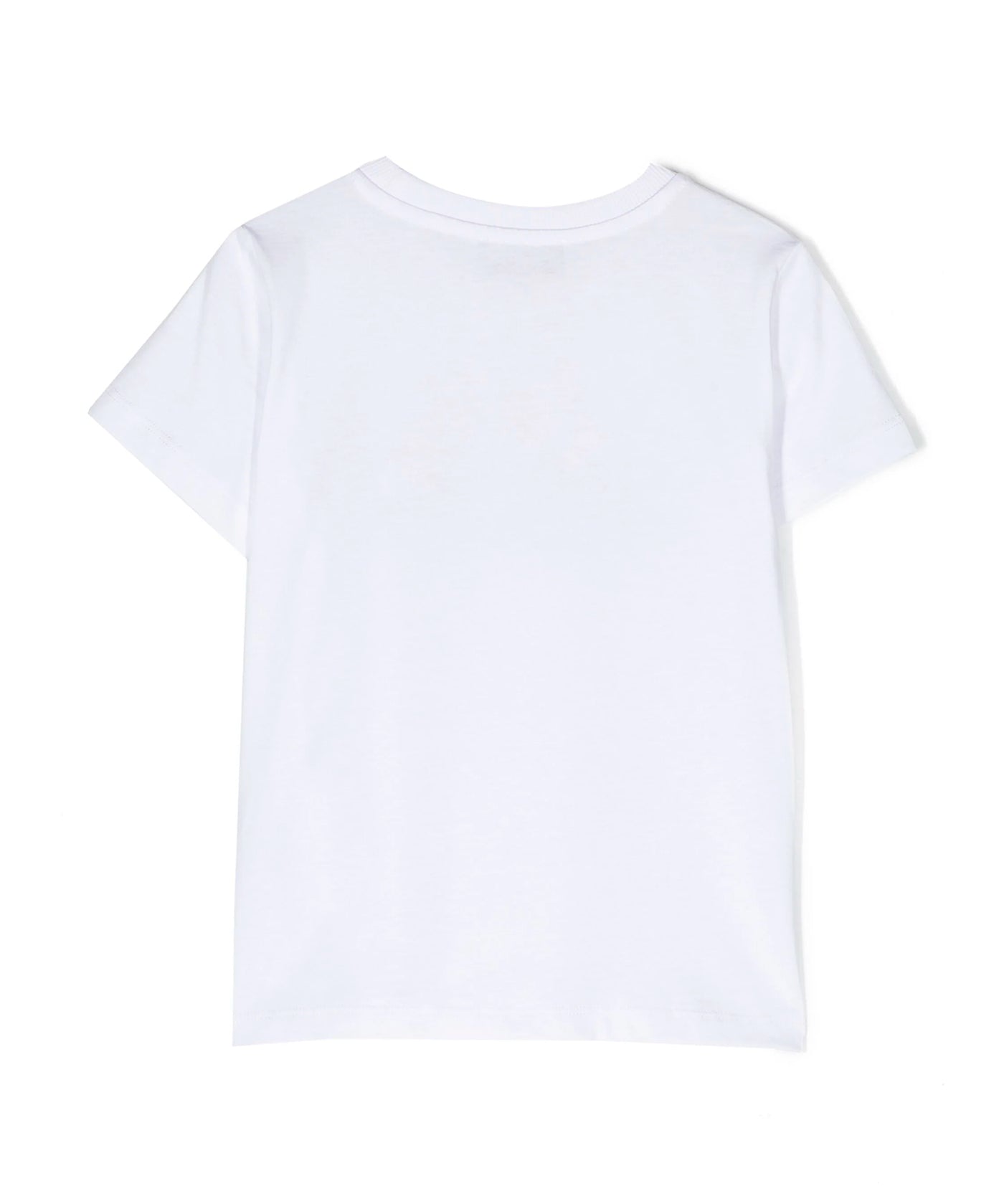Moschino Kids T-Shirt Bianca con Stampa Teddy Bear