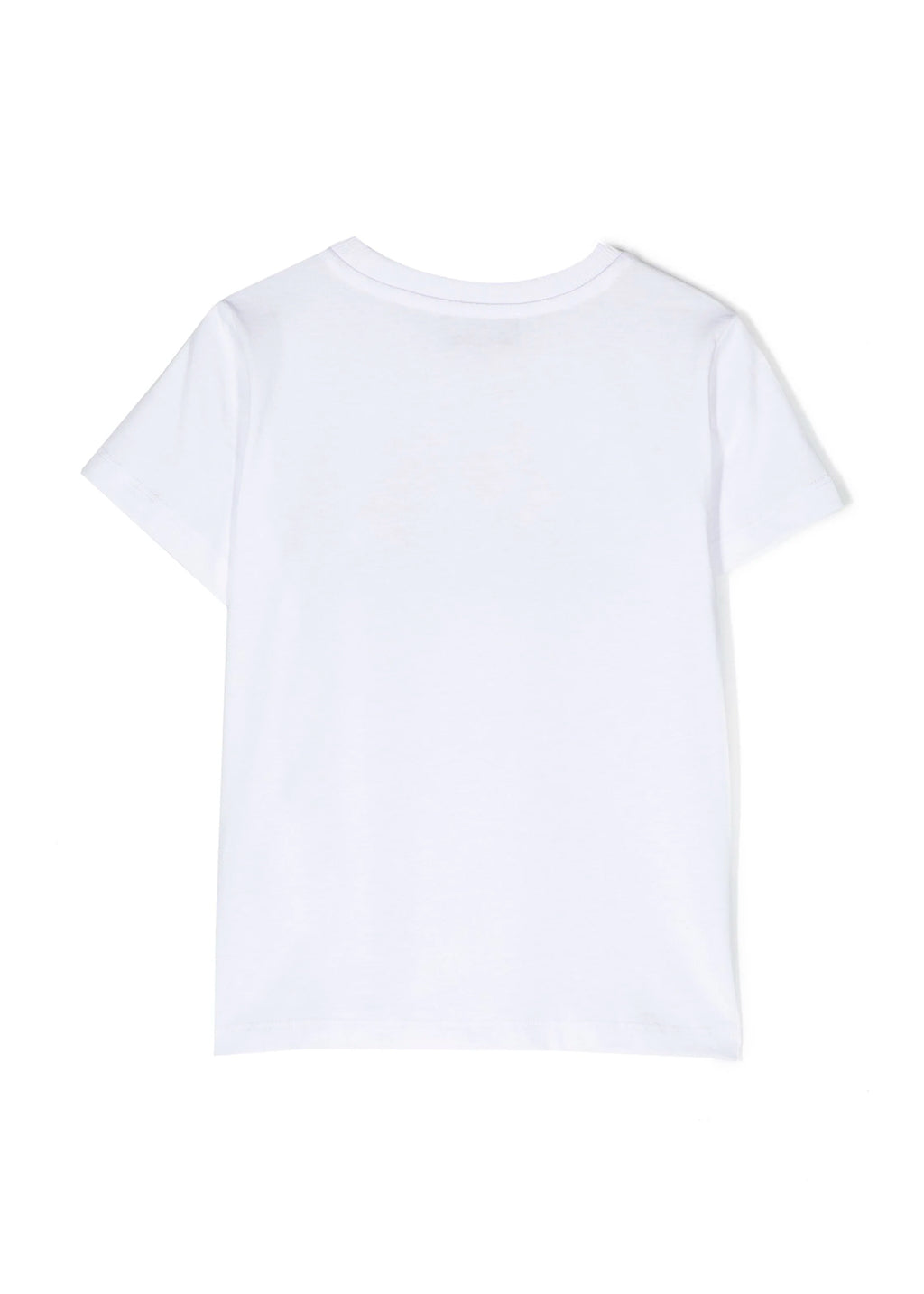 Moschino Kids T-Shirt Bianca con Stampa Teddy Bear
