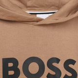 Felpa con Cappuccio e Stampa Logo BOSS per Bambini - Comfort e Stile in Ogni Dettaglio