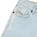 Diesel Kids Jeans Flare Chiaro con Abrasioni per Bambine (dettaglio)