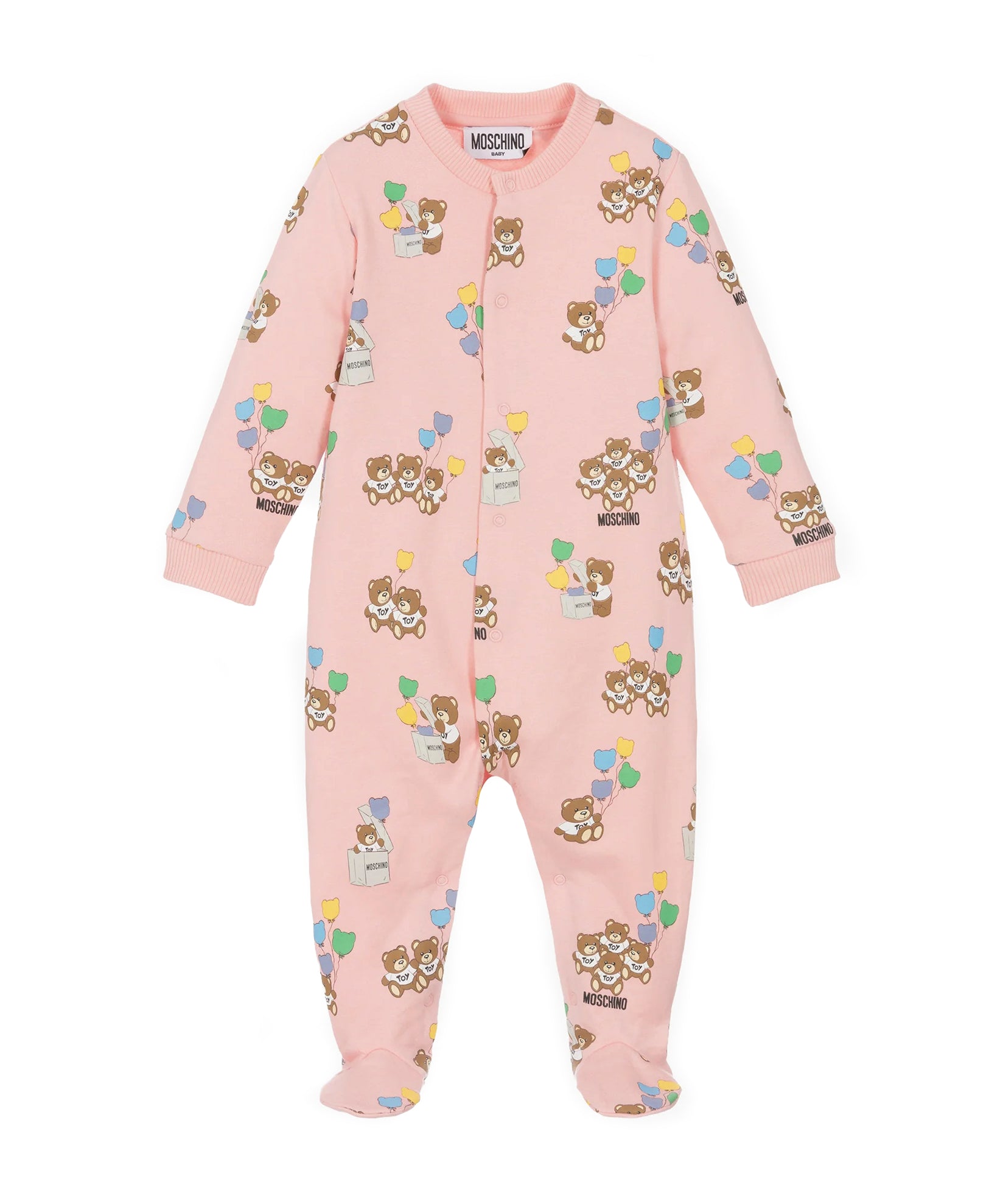 Tutina Moschino Kids Rosa con Stampa Teddy Balloon: Comfort e Dolcezza per la Tua Bambina