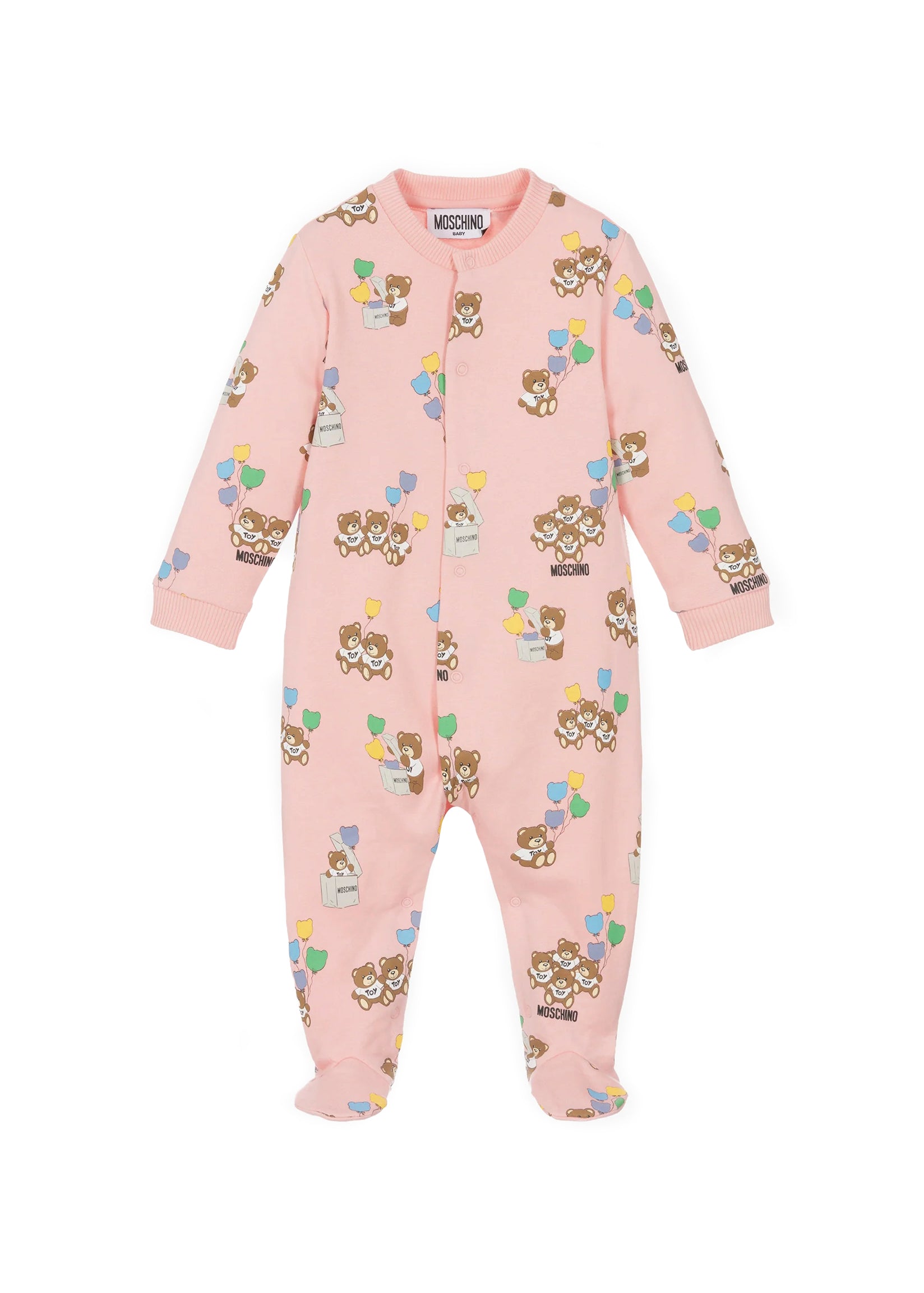 Tutina Moschino Kids Rosa con Stampa Teddy Balloon: Comfort e Dolcezza per la Tua Bambina