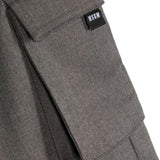 MSGM Kids Pantalone Cargo Grigio