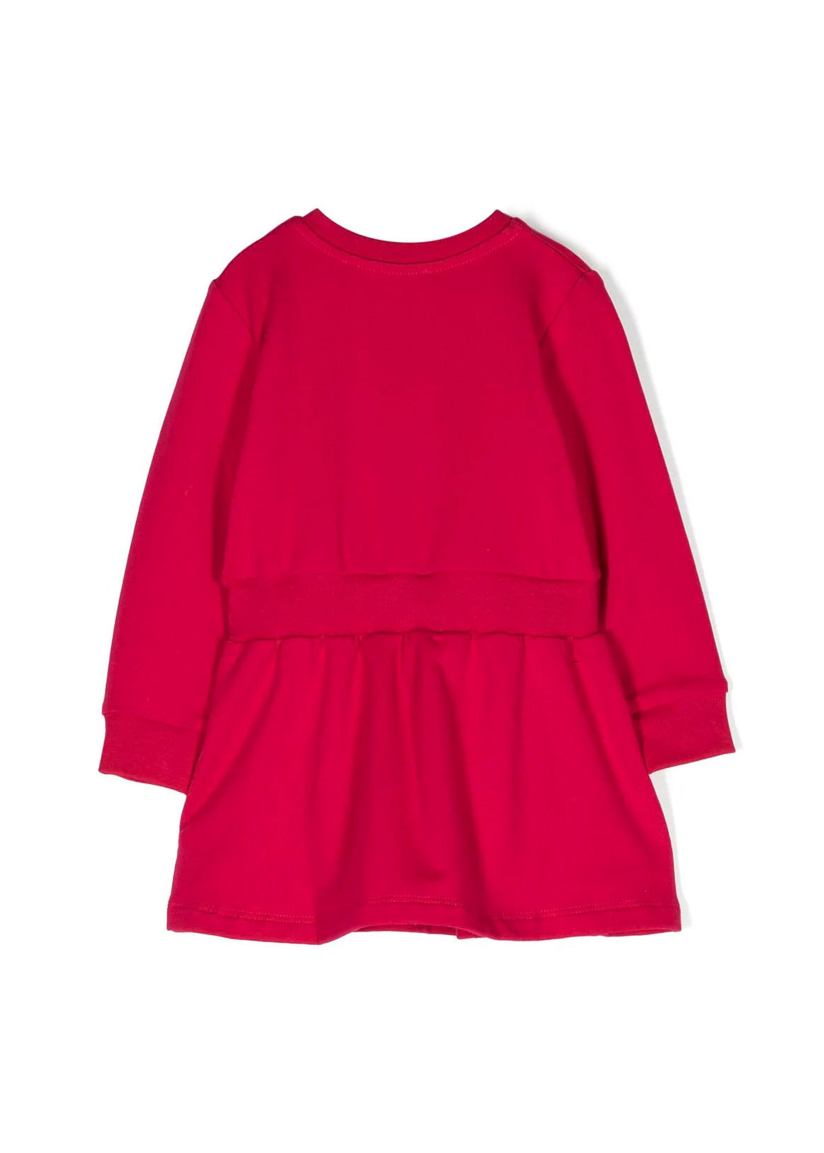 MSGM Kids Abito a Maniche Lunghe Fucsia con Stampa - Eleganza e Allegria per le Bambine alla Moda