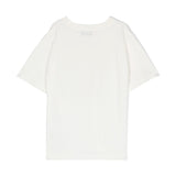 Moschino Kids T-Shirt Panna con Decorazione Teddy Bear per Bambine