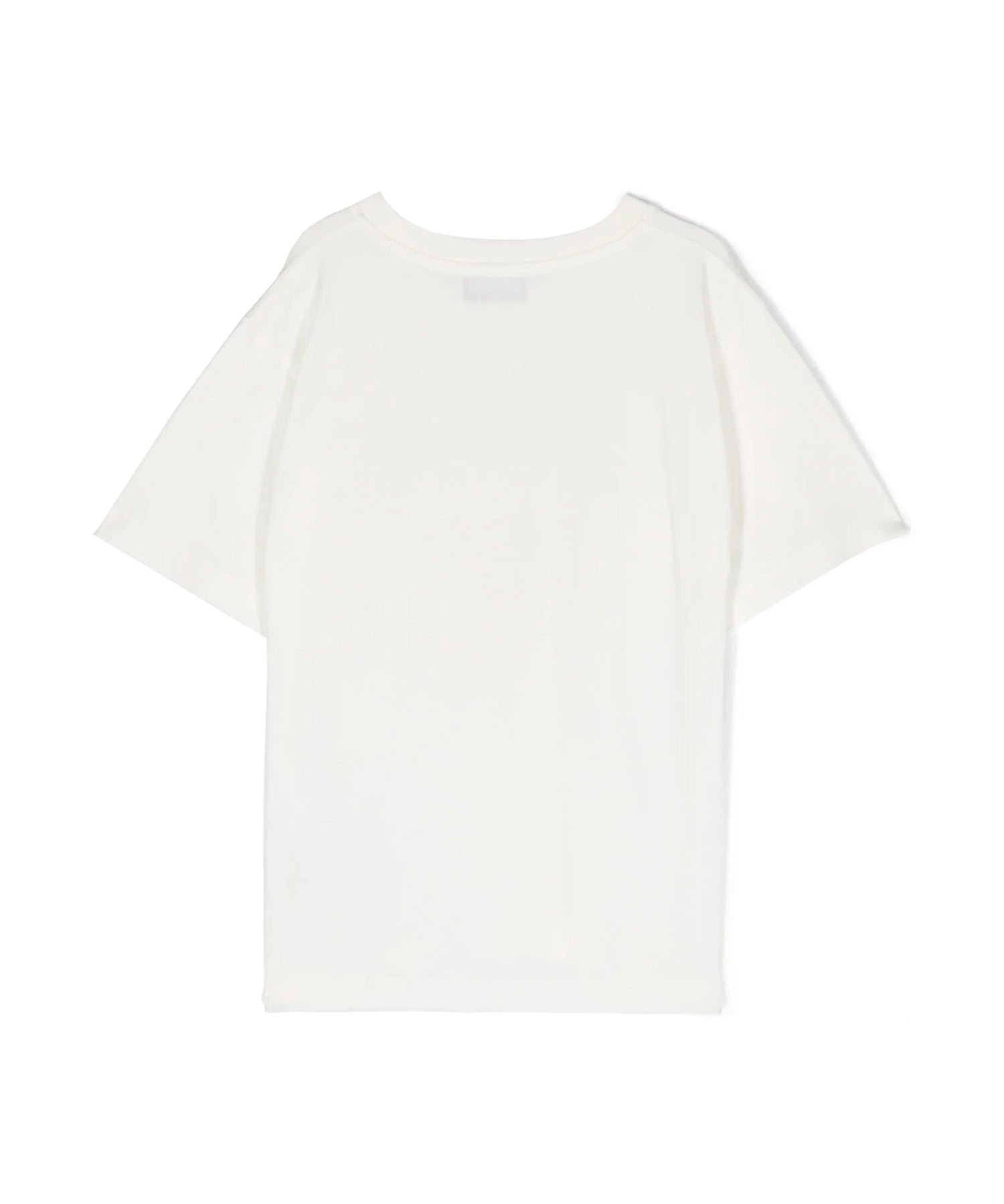 Moschino Kids T-Shirt Panna con Decorazione Teddy Bear per Bambine