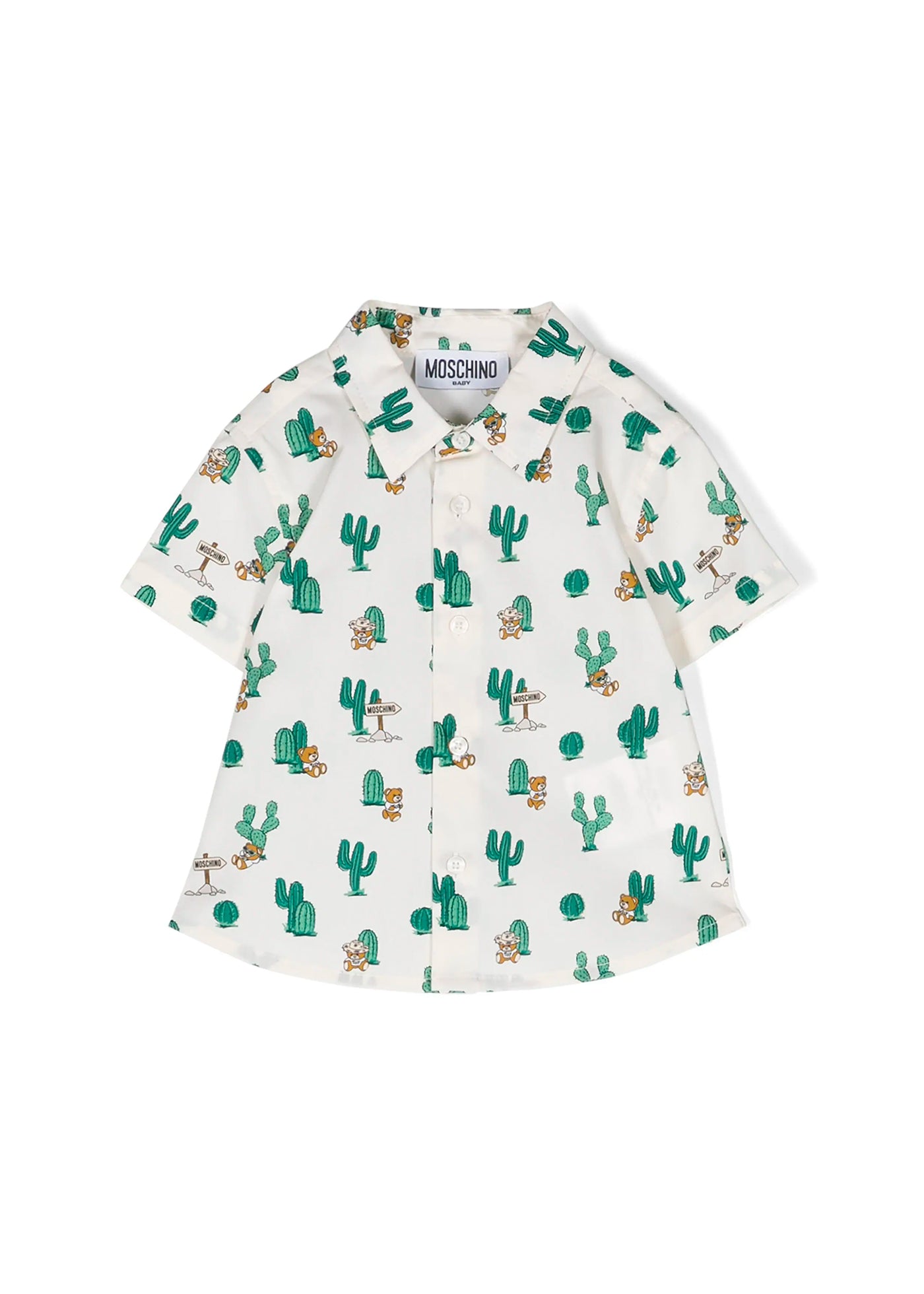 Moschino Kids Camicia con Stampa Toys Cactus