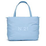 N°21 Quilted Shoulder Bag with Rubberized Logo