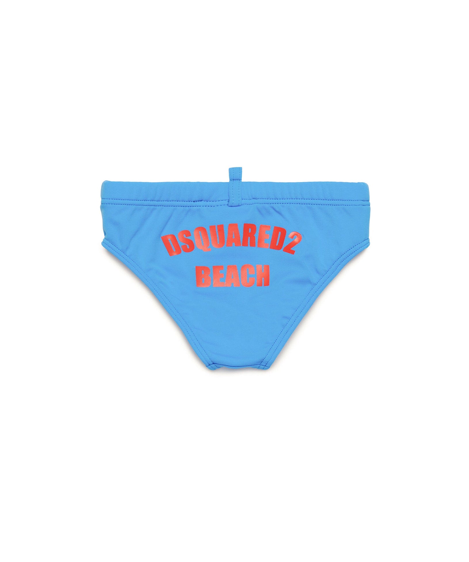 Dsquared2 Kids Costume Slip Azzurro con Grafica Beach per Neonati