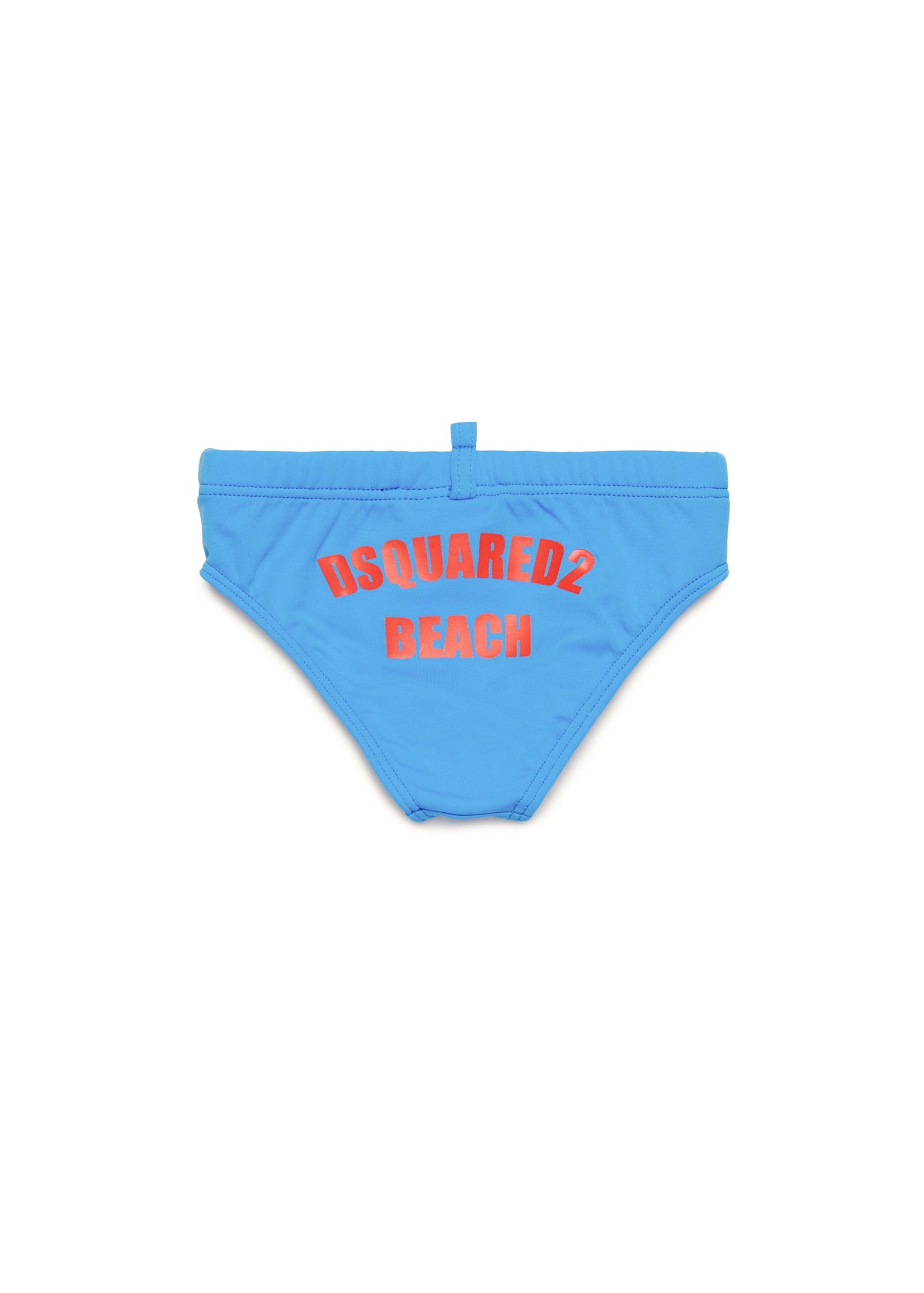 Dsquared2 Kids Costume Slip Azzurro con Grafica Beach per Neonati