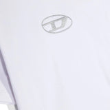 Diesel Kids White T-Shirt with Embroidered Oval 'D' Logo