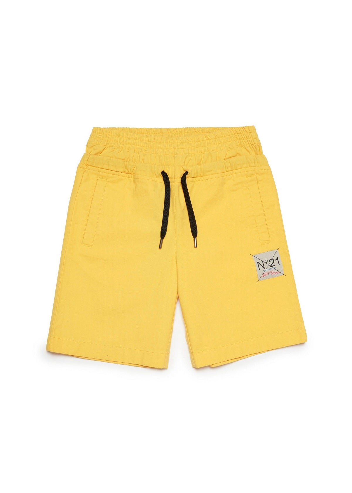 N°21 Kids Short in Parachute Canvas Double Waist per Bambini