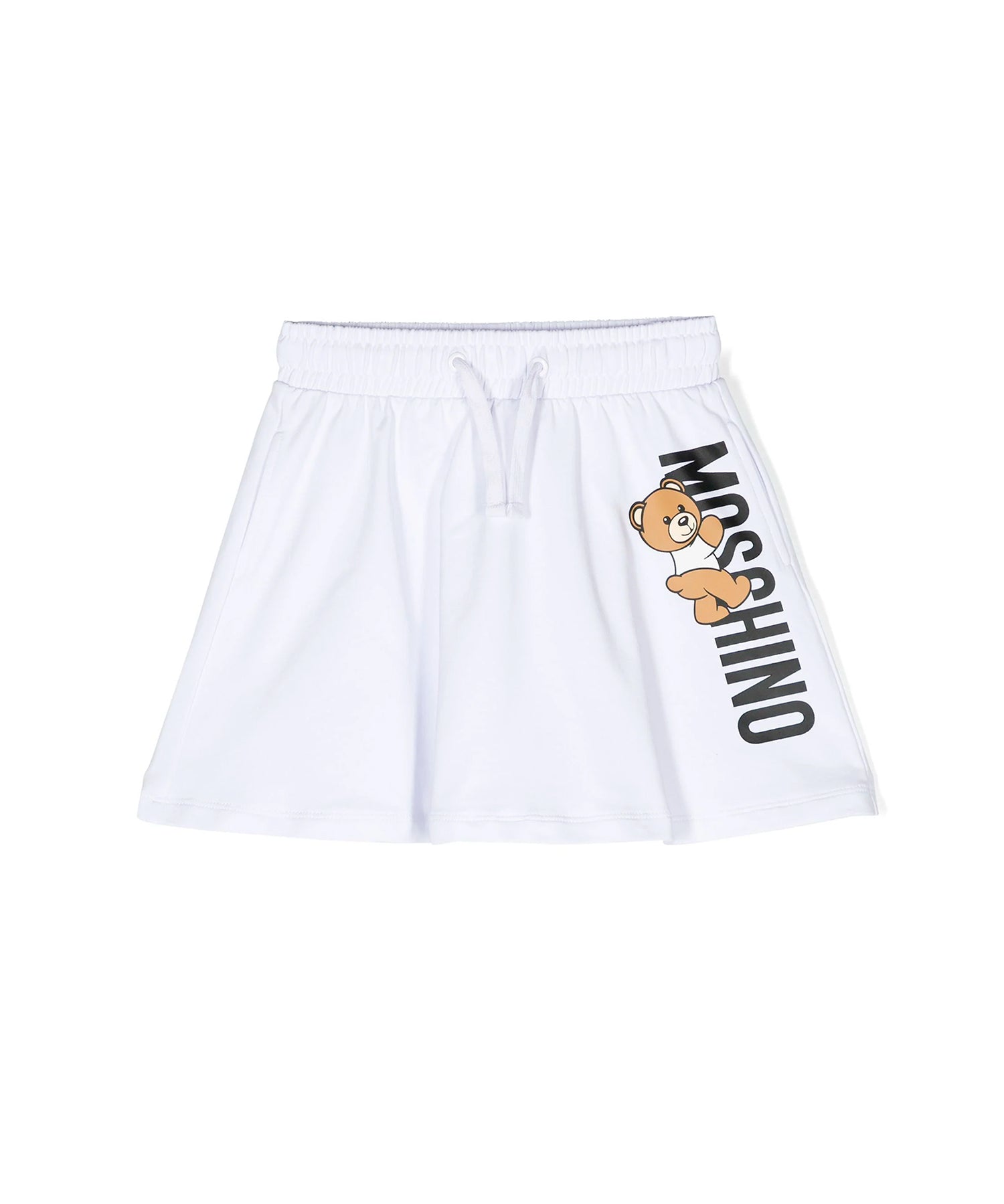 Moschino Kids Gonna Bianca Teddy Bear per Bambine