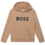 Felpa con Cappuccio e Stampa Logo BOSS per Bambini - Comfort e Stile in Ogni Dettaglio