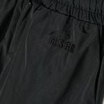 Msgm Kids Pantalone Parachute Cargo Nero per Bambine