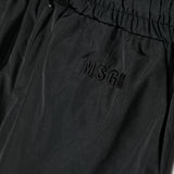 Msgm Kids Pantalone Parachute Cargo Nero per Bambine