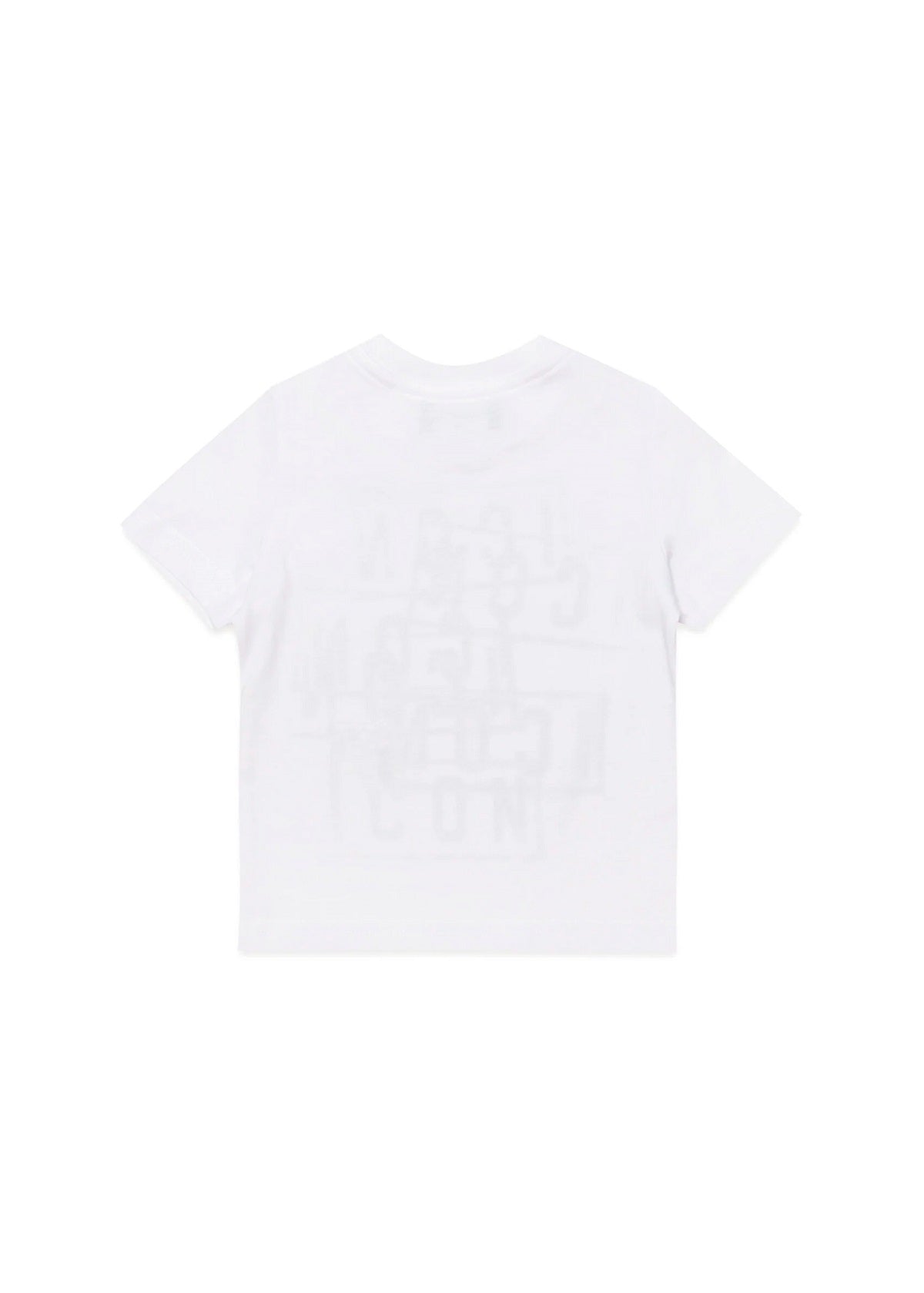 Dsquared2 Kids T-Shirt Bianca con Stampa Icon Displaced per Neonati