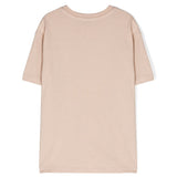 MSGM Kids T-Shirt Beige con Taschino