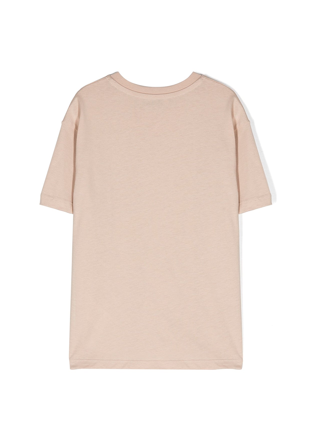 MSGM Kids T-Shirt Beige con Taschino