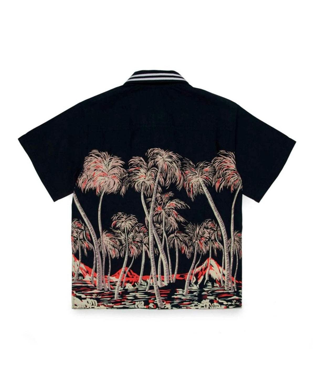 N°21 Kids Camicia Bowling in Popeline con Stampa Palme
