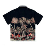 N°21 Kids Camicia Bowling in Popeline con Stampa Palme