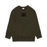 Felpa Verde Militare di Elisabetta Franchi: Un Accento Stiloso per Ogni Guardaroba!