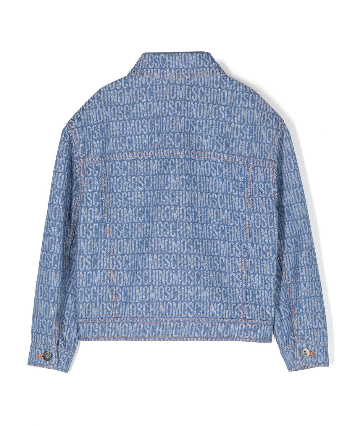 Moschino Kids Giubbino di Jeans Logo All-over