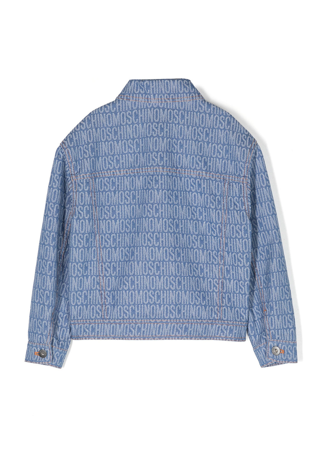Moschino Kids Giubbino di Jeans Logo All-over
