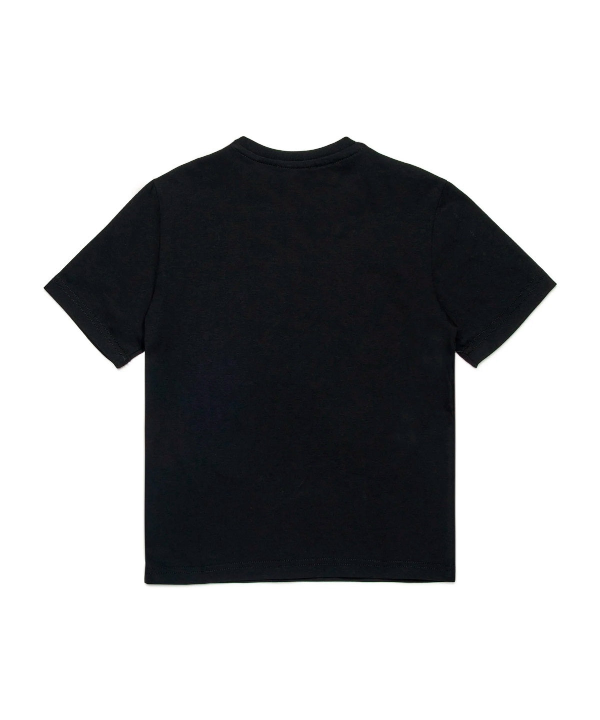 Dsquared2 Kids T-Shirt Nera con Logo Multicolor Wave per Bambini
