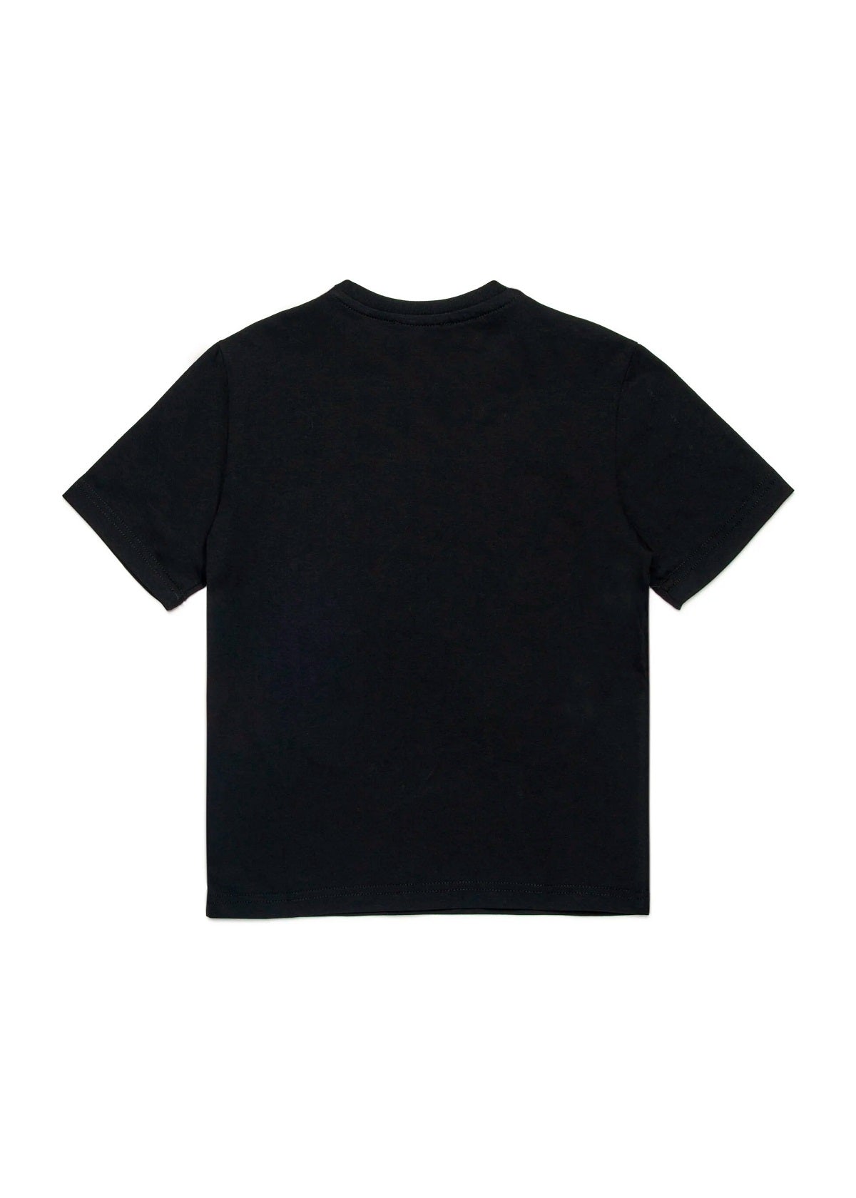 Dsquared2 Kids T-Shirt Nera con Logo Multicolor Wave per Bambini