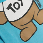 Moschino Kids T-Shirt Azzurra Teddy Bear per Neonati
