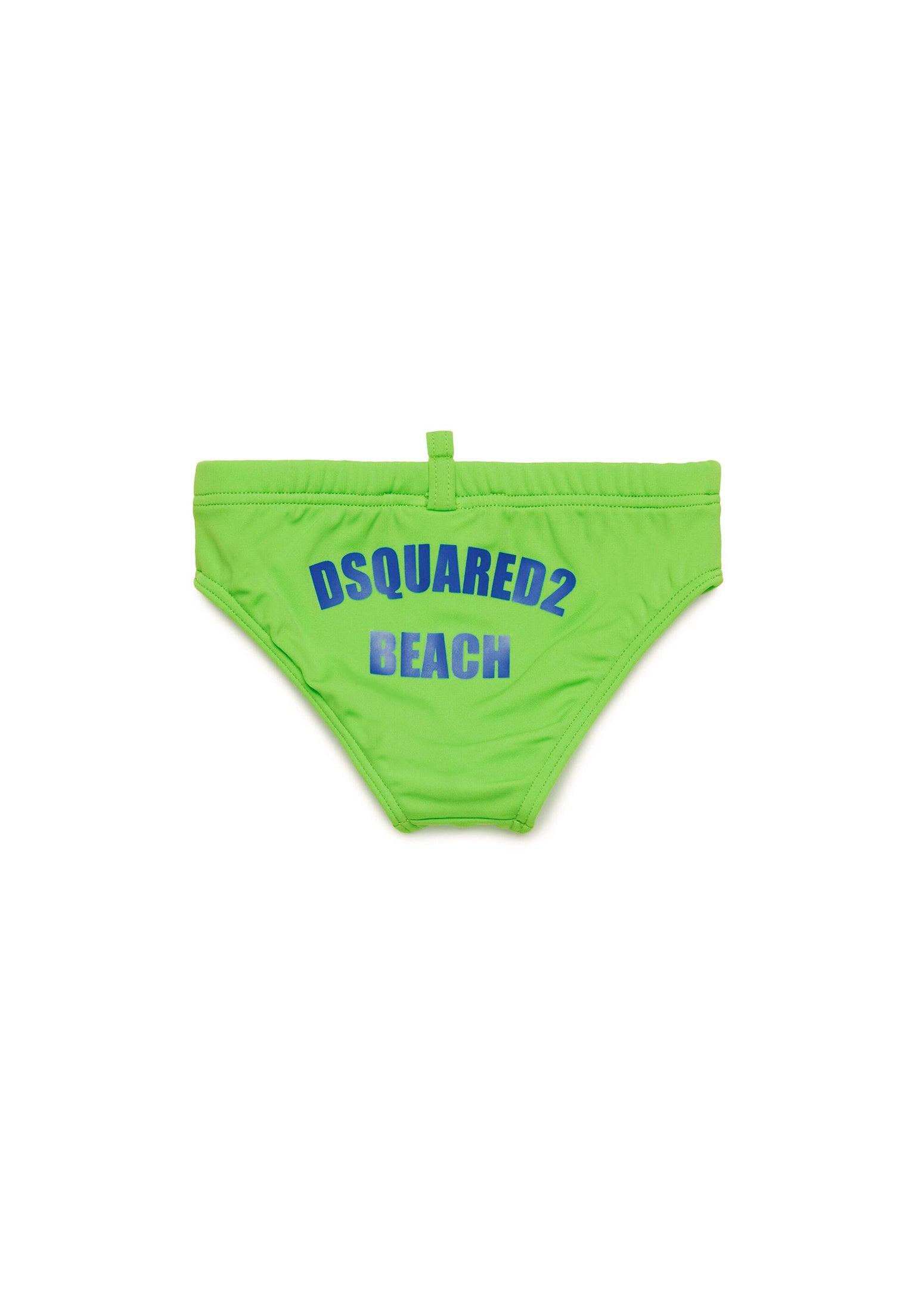 Dsquared2 Kids Costume Slip Verde con Grafica Beach per Neonati