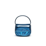 Diesel 1DR-XS Mini Bag in Pelle Lucida Blu: Lusso Ribelle e Stile Inconfondibile