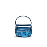 Diesel 1DR-XS Mini Bag in Pelle Lucida Blu: Lusso Ribelle e Stile Inconfondibile