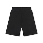 Boss Kids Short Nero con Stampa Logo per Bambini