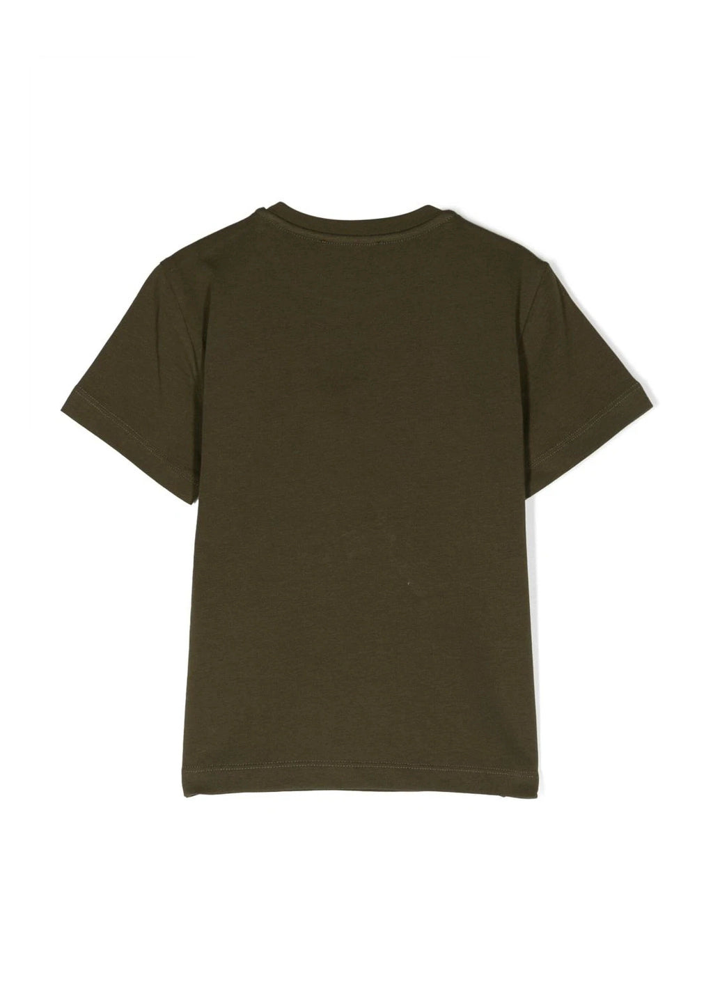T-shirt con Ricamo Elisabetta Franchi La Mia Bambina in Verde Militare