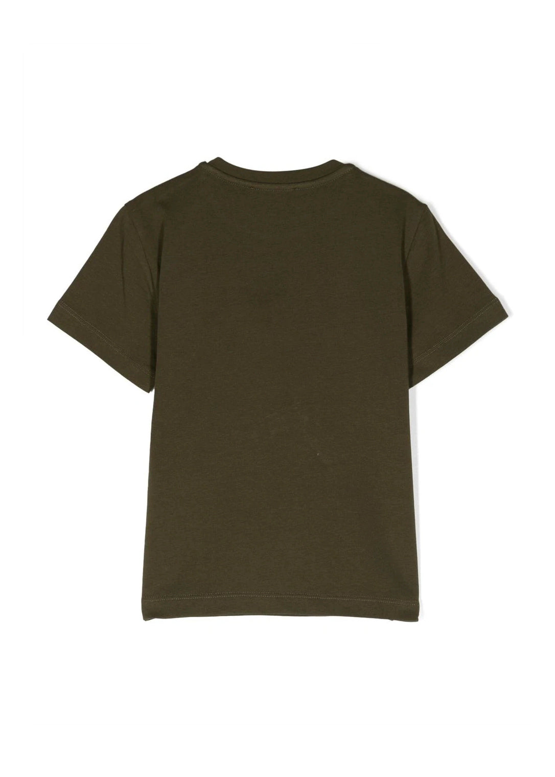T-shirt con Ricamo Elisabetta Franchi La Mia Bambina in Verde Militare