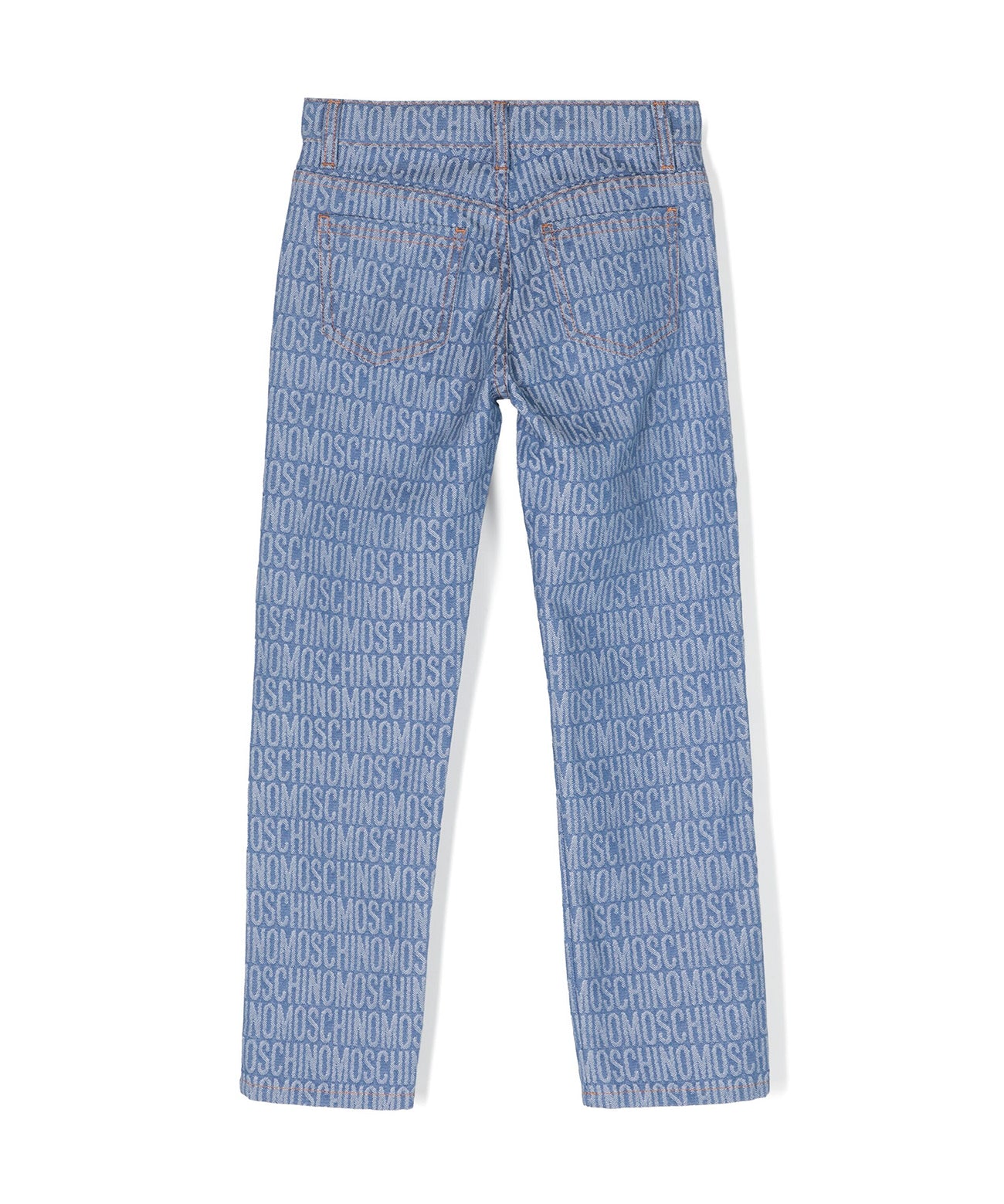 Moschino Kids Jeans Dritti Logo All-over