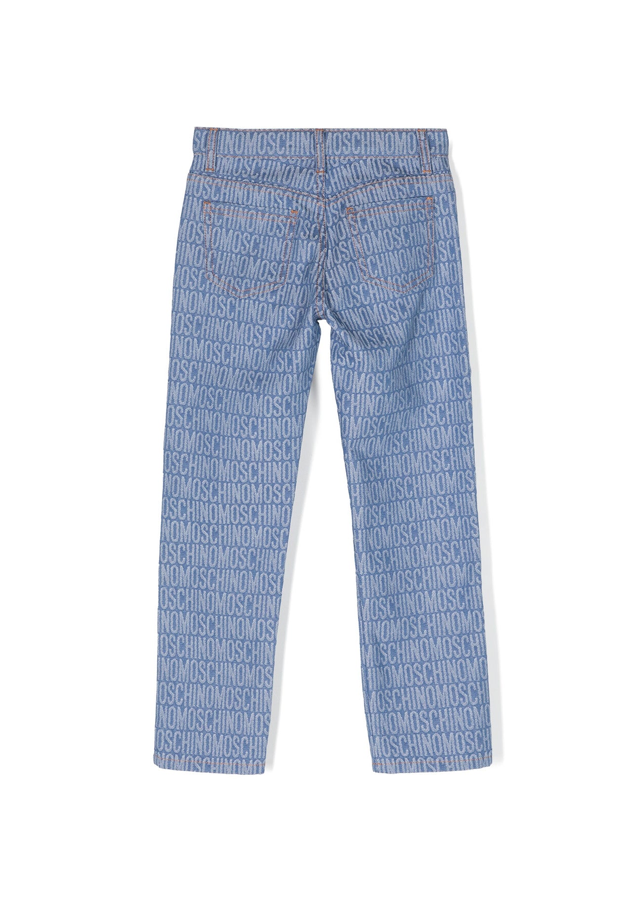 Moschino Kids Jeans Dritti Logo All-over